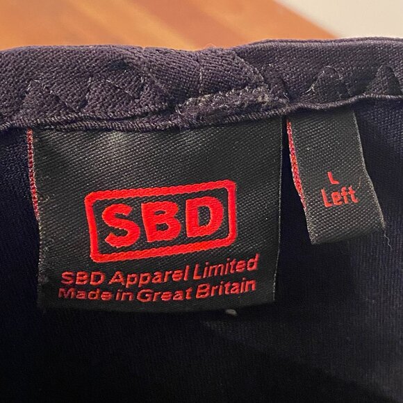 SBD Knee Sleeves Black Red Size L, Weightlifting Powerlifting Squat Deadlift Gym - Picture 5 of 6